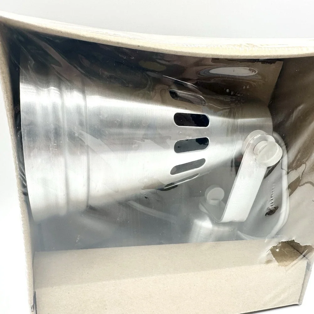 NOS Ikea KRAMARE Aluminum Silver Wall Mounted Spotlight Lamp Rare